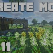 Minecraft Create Mod Tutorial Mechanical Saw Tree Farm Ep 11