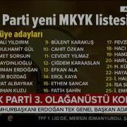 AK Parti Yeni MKYK Listesi Belli Oldu