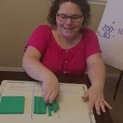 Subtracting From 200 Using The Expanded Method Paired With Base Ten Pieces And A Proof Drawing