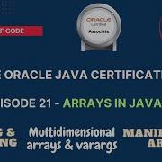 Java Certification OCA Arrays In Java Manipulation Sorting Searching 2D Arrays More Java
