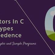 Operators In C Programming Types Precedence And Associativity In Nepali