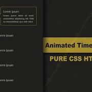 CSS Responsive Timeline Animated Effect Using HTML CSS Only