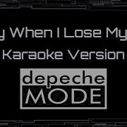 Depeche Mode Only When I Lose Myself CC Karaoke Instrumental UVR