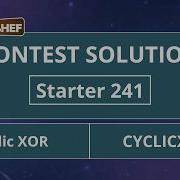 Циклический XOR CYCLICXOR7 Starter 241 Официальное решение CodeChef