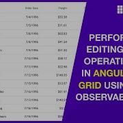 Perform CRUD Operations In Angular Grid Using Observables