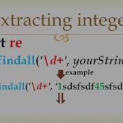 Python Extract Floating Integer Number From A String