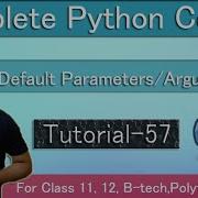 Default Parameters Arguments In Python In Hindi Tutorial 57
