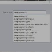 Java Programming Google Search Suggestions