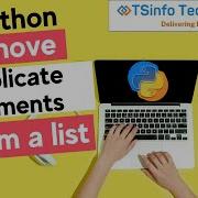Remove Duplicate Elements From A List In Python