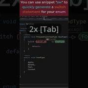 Quick Way To Create A Switch Statement For C Enum