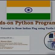 Python Tutorial To Draw Indian Flag Using Turtle Library