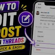 How To Edit A Post On Threads New 2026 Update