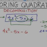 Factoring Quadratics Decomposition