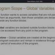 C Program Scope Storage