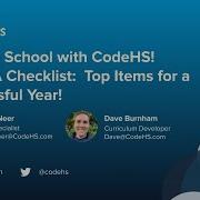 CodeHS Webinar AP CSA Course Checklist