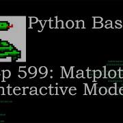 Python Basics Tutorial Matplotlib Interactive Mode