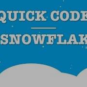 Quick Code JS Snowflakes