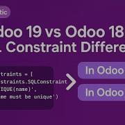 Big Change In Odoo 19 Goodbye Sql Constraints Hello Constraint Class