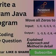 Real Java Coding Interview Question Java 8 Move All Zeros To End Of List Coding Challenge