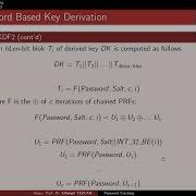 Password Based Key Derivation Function PBKDF2