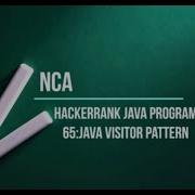 64 Java Visitor Pattern Hackerrank Java Solutions