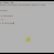 Python Program To Demonstrate A Dictionary With Multiple Inputs In A Key