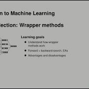 SL ExtraChap Feature Selection 05 Wrapper Methods