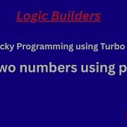 Swap Two Numbers Using Pointers In C Turbo C Program For Beginners