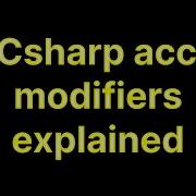 Csharp C Access Modifiers Explained