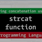 C String Concatenation Using Strcat Function Video Tutorial In Hindi