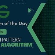 Search Pattern KMP Algorithm 09 Jan POTD Geeks For Geeks Problem Of The Day