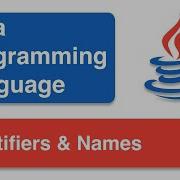 Java Programming Language Basics Identifiers Naming Convention 4K