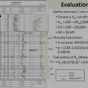 Well Log Interpretation Example
