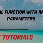 Functions In Plsql With In Out Parameters