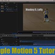 Урок по Apple Motion 5 отслеживание движения текста Match Move