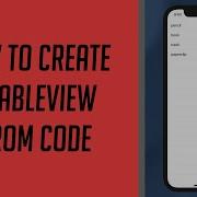 How To Create A Simple Tableview From Code