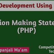 Lec 1 6 PHP Decision Making Statements In Hindi