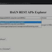 HxGN REST APIs Explorer