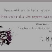 Cem Karaca Like Anyone Else Herkes Gibisin Lyrics With English Subtitles