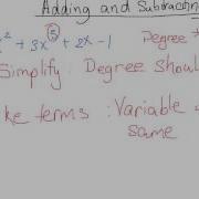 Simplifying Polynomials