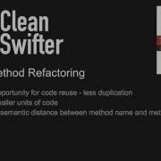 Extract Method Refactoring In Swift