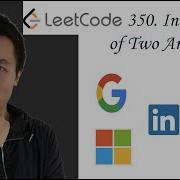 LeetCode 350 Intersection Of Two Arrays II Interview Prep Ep 50