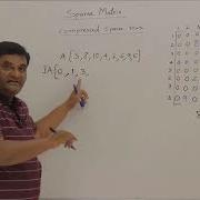 001 Sparse Matrix Representation