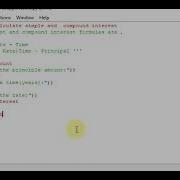 Python Program To Calculate Simple And Compound Interest