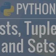 Python Tutorial For Beginners 4 Lists Tuples And Sets