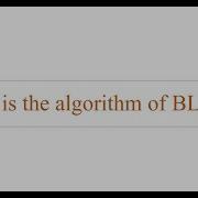 Algorithm Of BLAST