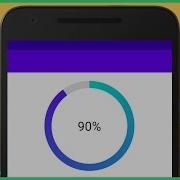 Circular Determinate ProgressBar With Background And Text Android Studio Tutorial