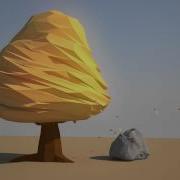 Low Poly Tree And Leaf Loop Test