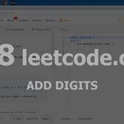 Разбор задачи 258 Leetcode Com Add Digits Решение на C