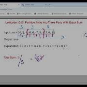 Leetcode 1013 Partition Array Into Three Parts With Equal Sum In Hindi Explanation